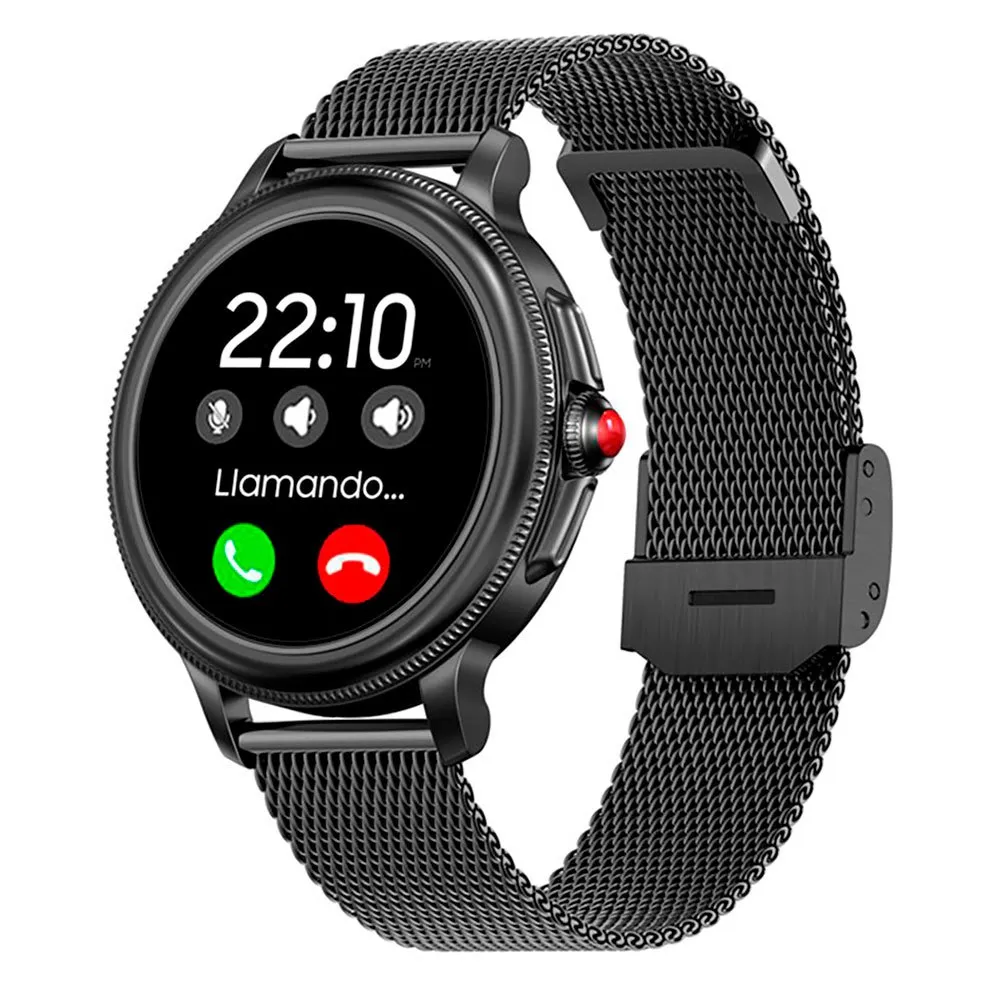 Cool Metal Silicone Dover Smartklocka, Black