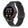 Cool Metal Silicone Dover Smartklocka, Black