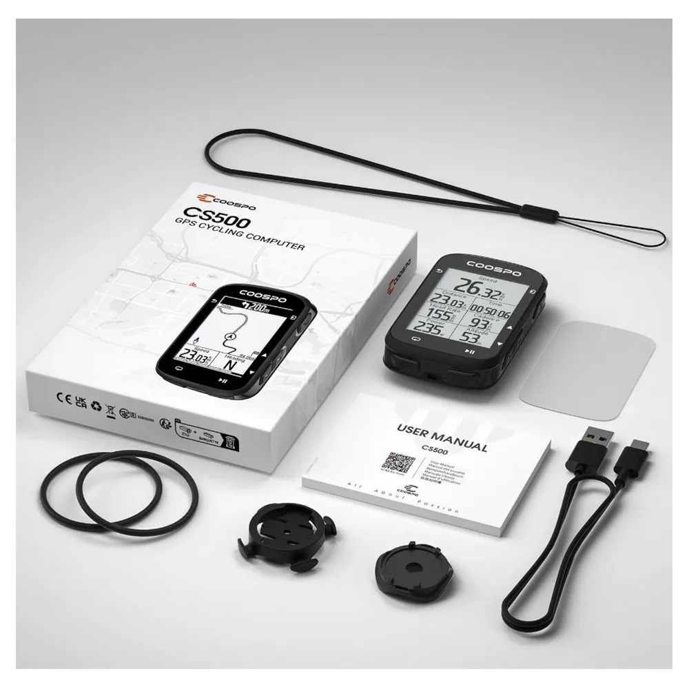 Coospo Cs500 Cykeldator, Black, One Size