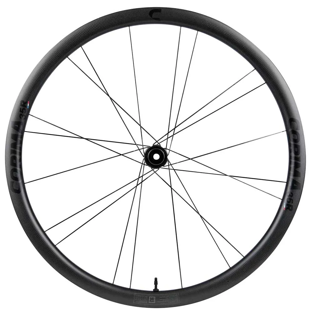 Corima 35r Cl Disc Tubeless Framhjul För Landsvägscykel, Black / black, 12 x 100mm