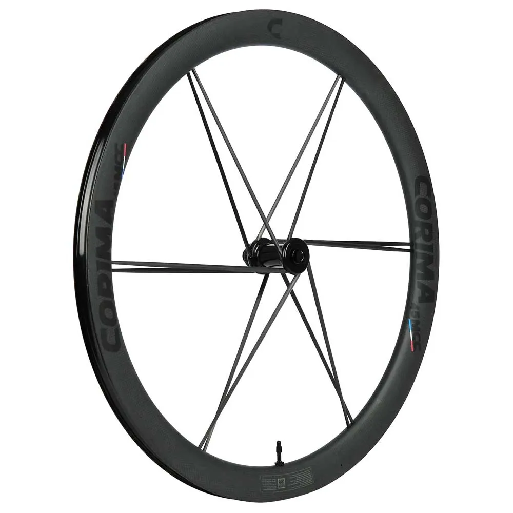 Corima 45 Mcc Cl Disc Tubeless Framhjul För Landsvägscykel, Black, 12 x 100mm