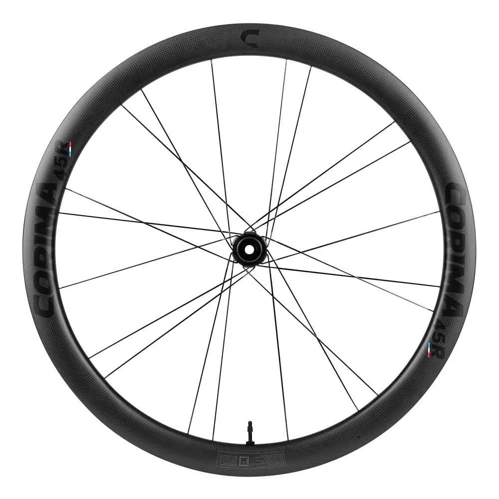 Corima 45r 3k Disc Tubeless Framhjul För Landsvägscykel, Black, 12 x 100mm