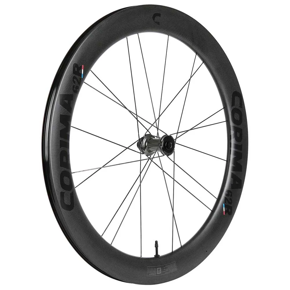 Corima 62r Cl Disc Tubeless Framhjul För Landsvägscykel, Black / black, 12 x 100mm