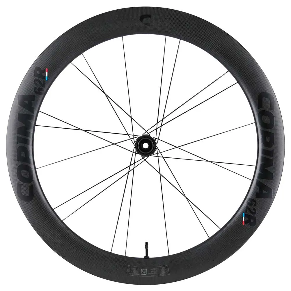 Corima 62r Cl Disc Tubeless Framhjul För Landsvägscykel, Black / black, 12 x 100mm