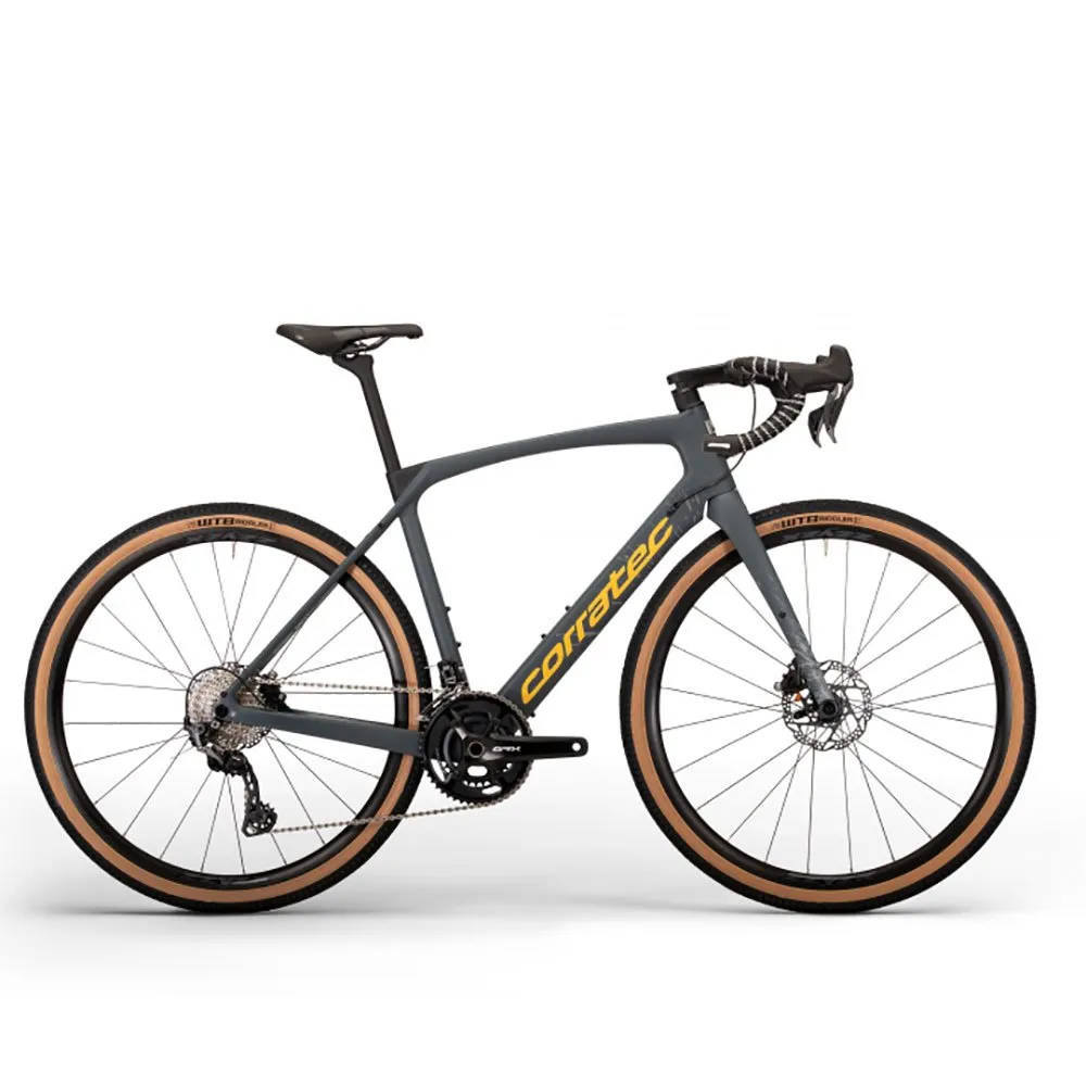 Corratec Allroad C2 Grx 2023 Gravelcykel, Grey / yellow Corratec Allroad C2 Grx 2023 Gravelcykel, Grey / yellow