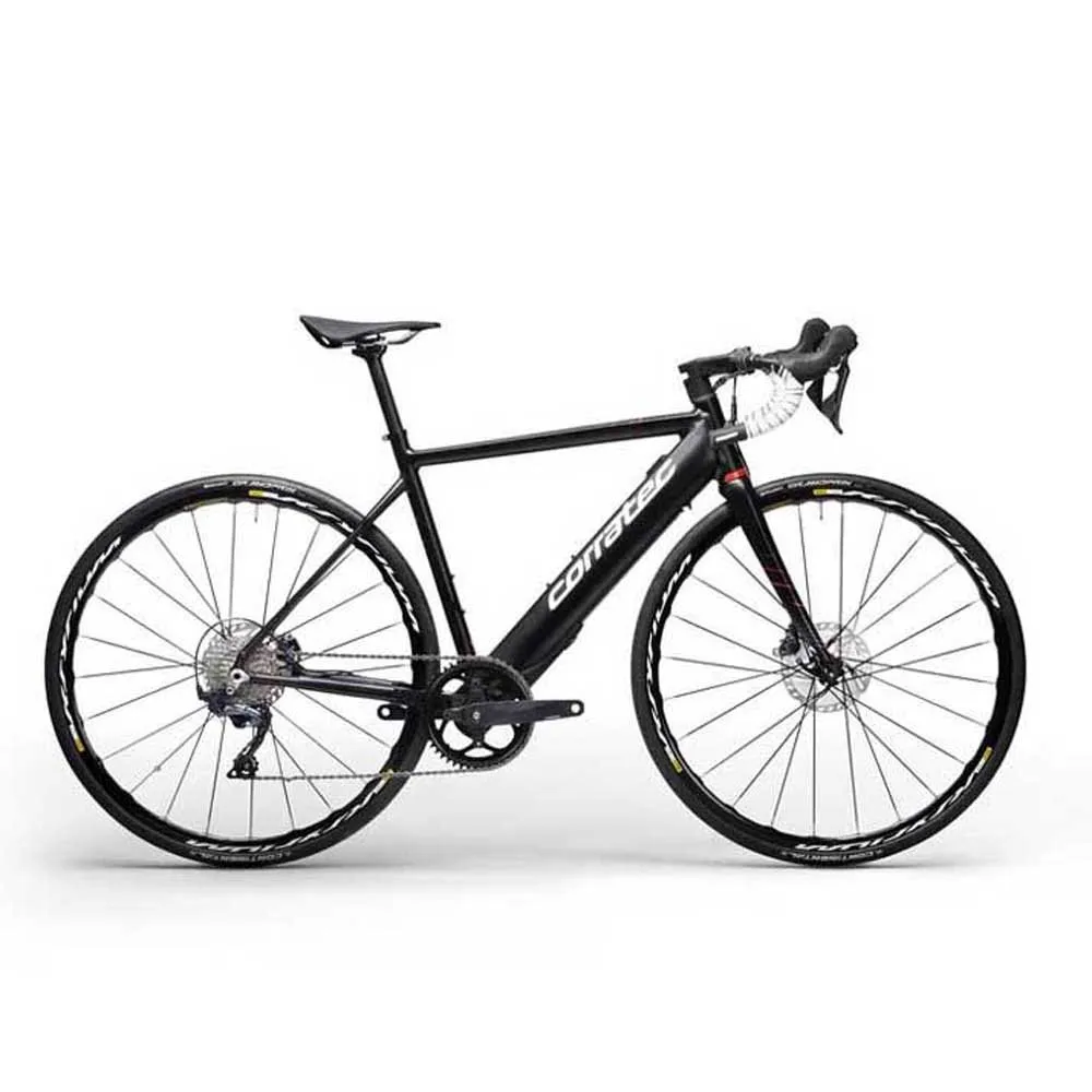 Corratec E-corones Elite Elcykel Racer, Black / white / red, 46, 250Wh