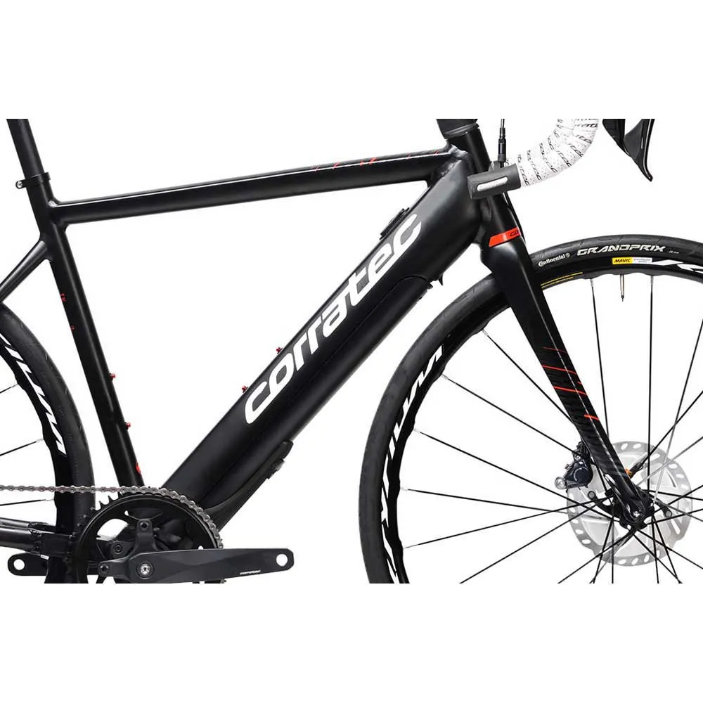 Corratec E-corones Elite Elcykel Racer, Black / white / red, 46, 250Wh