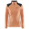 Craft Core Edge Fleece Med Halv Dragkedja, Glow / asphalt