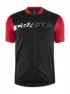 Craft Core Endurance Logo cykeltröja svart/röd herr, Röd/svart, XXL