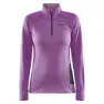 Craft Core Trim Fleece Med Halv Dragkedja, Cassius / melange