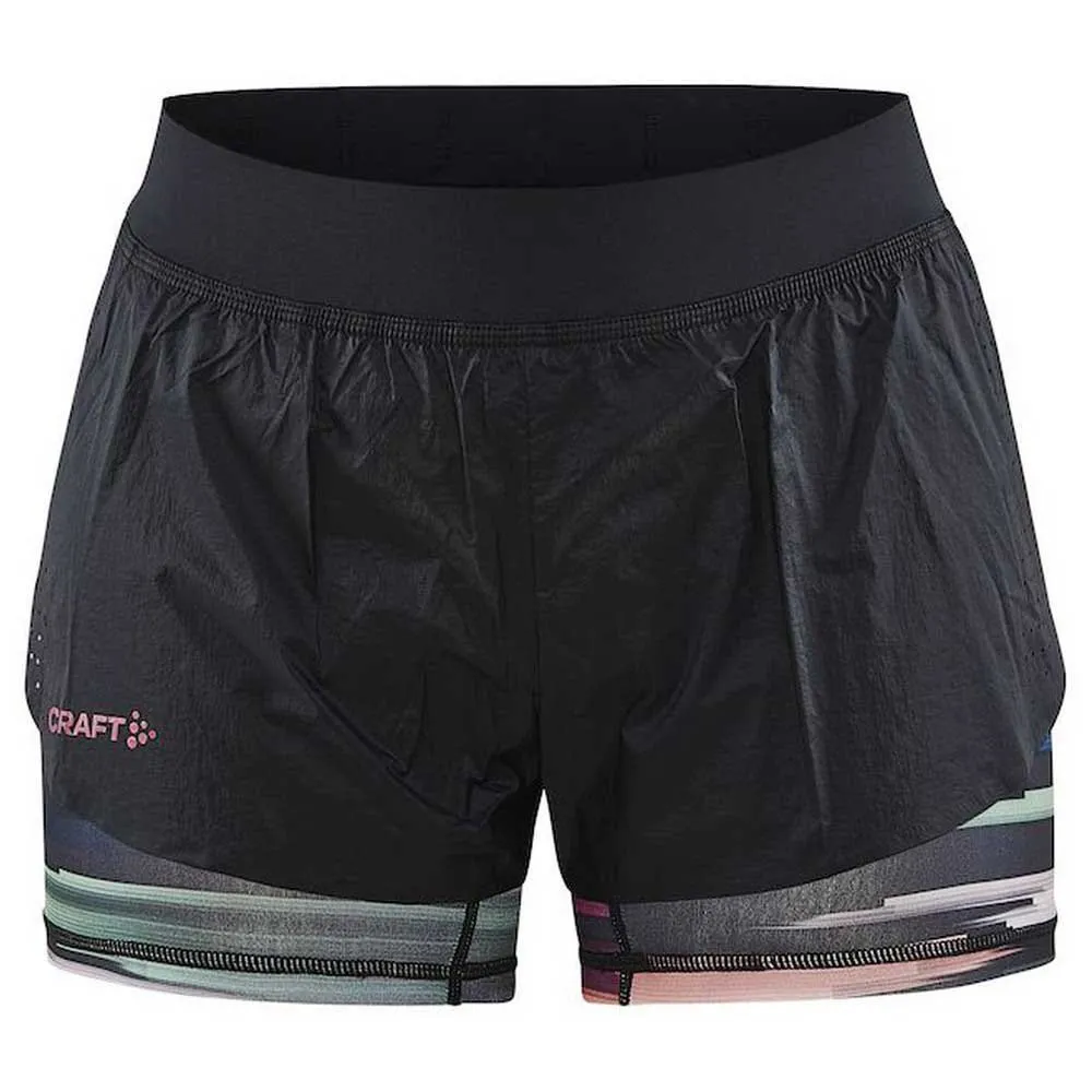 Craft Ctm Distance 2-i-1 Shorts female, Multi-roxo