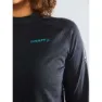 Craft Subz Wool T-shirt Med Lång ärm, Black melange / monument