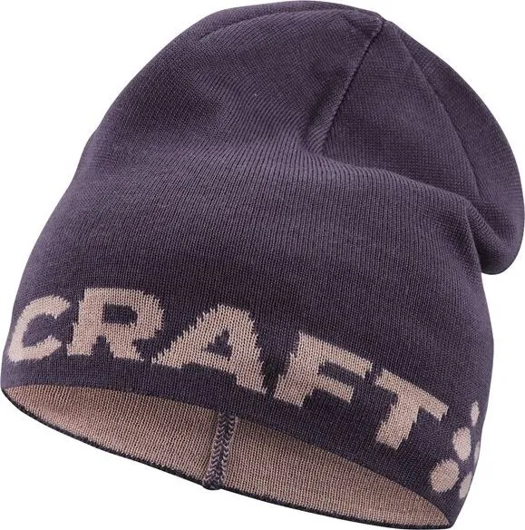 Craft Unisex Adv Nordic Training Merino Logo Hat, Dk plum
