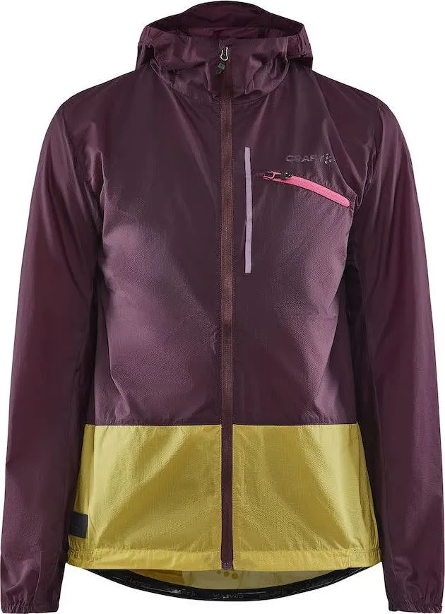 Craft Women's Adv Offroad Wind Jacket, Burgundy-cress Craft Women's Adv Offroad Wind Jacket, Burgundy-cress
