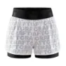 Craft Women's Core Charge Logo Shorts, Black/White