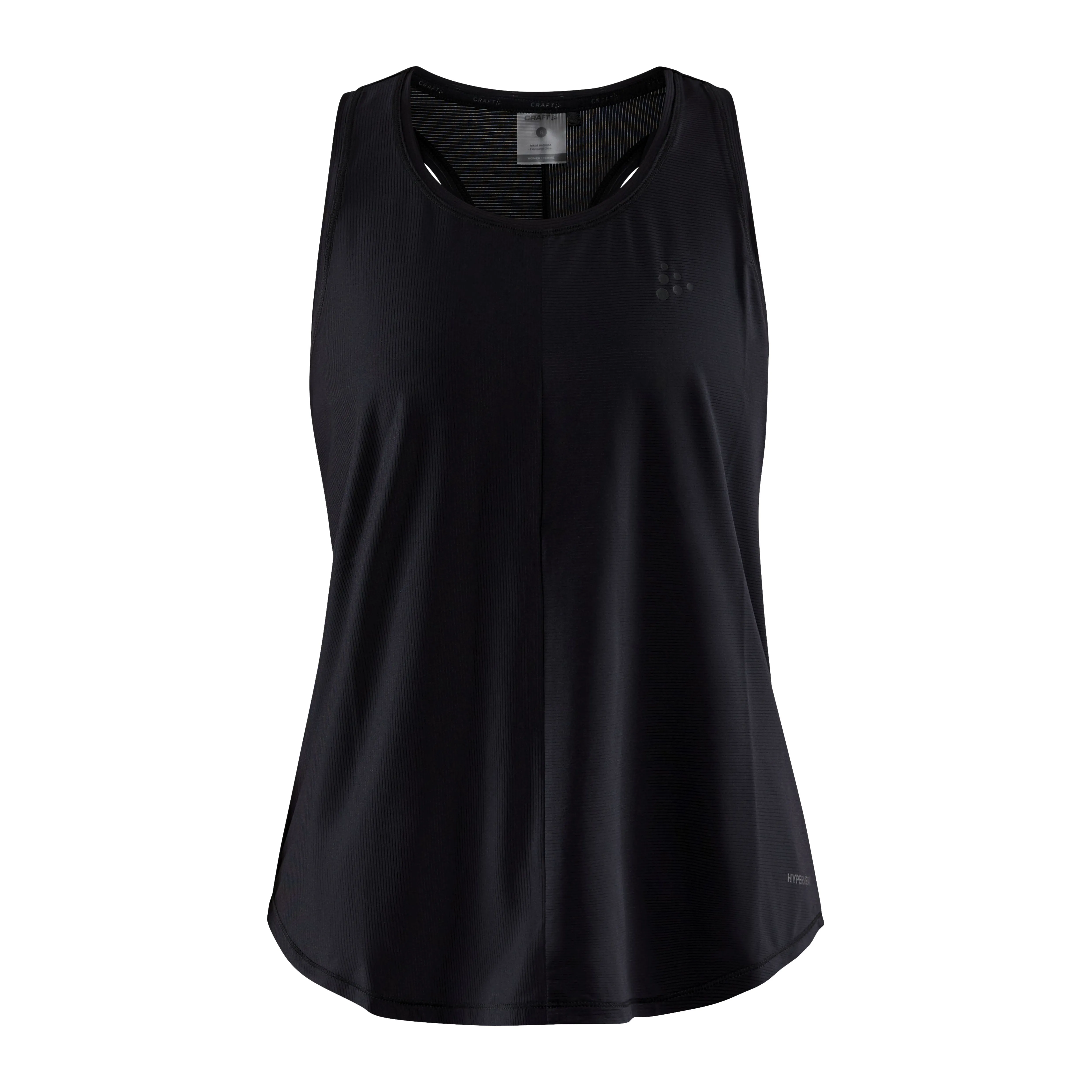 Craft Women's Core Charge Rib Singlet, Black