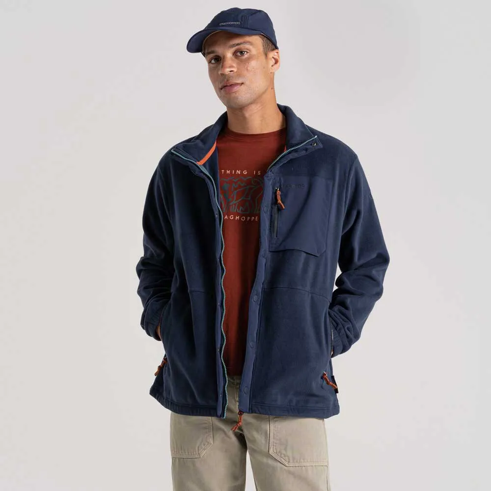 Craghoppers Argo Fleecejacka Med Dragkedja, Blue navy