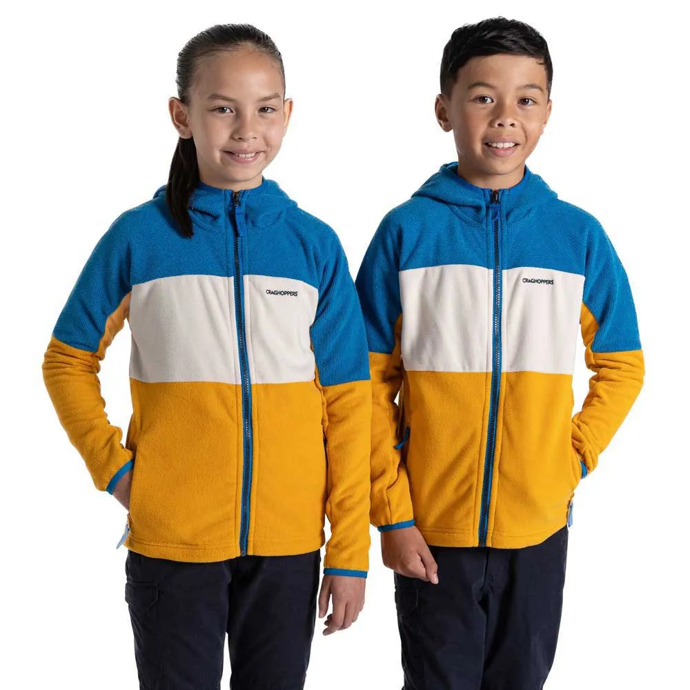Craghoppers Bindloe Fleece, Howlite blue / warbler yellow, 3-4Y