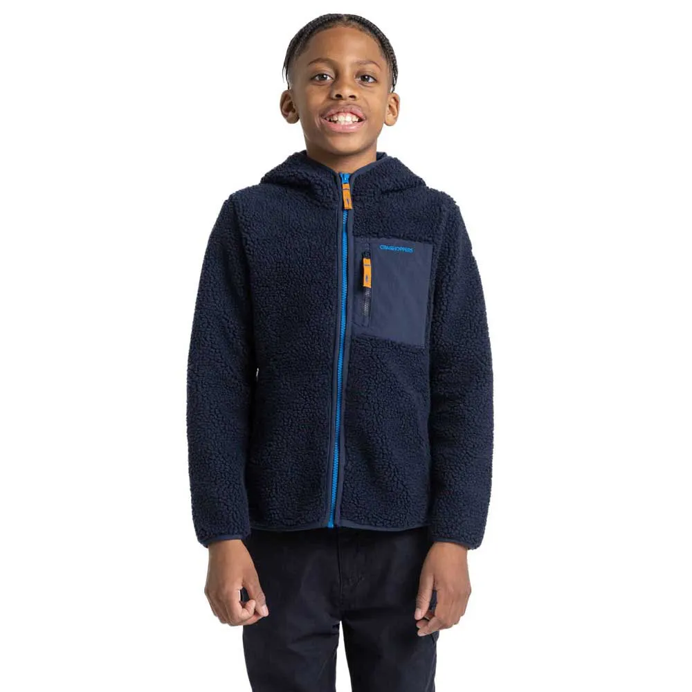 Craghoppers Boyne Fleecejacka Med Dragkedja, Blue navy, 5-6Y
