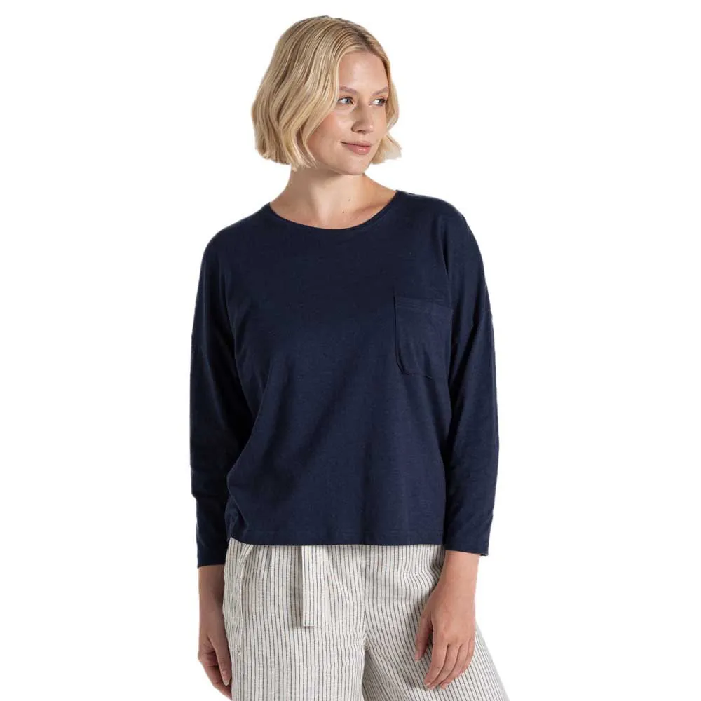 Craghoppers Emere T-shirt Med Lång ärm, Blue navy Craghoppers Emere T-shirt Med Lång ärm, Blue navy