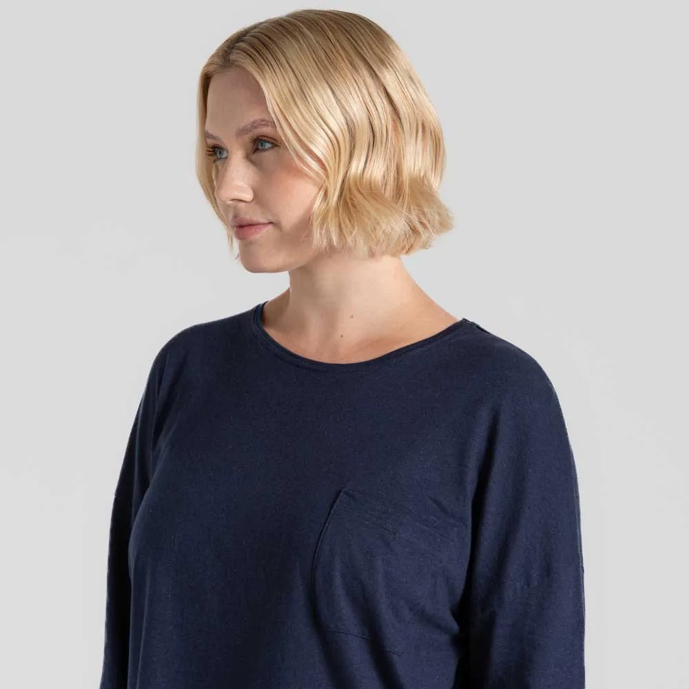 Craghoppers Emere T-shirt Med Lång ärm, Blue navy Craghoppers Emere T-shirt Med Lång ärm, Blue navy