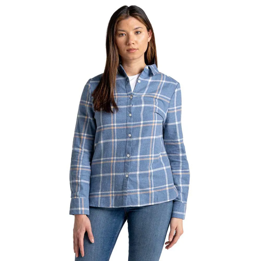 Craghoppers Emie Skjorta Med Långa ärmar, Teak blue marl check