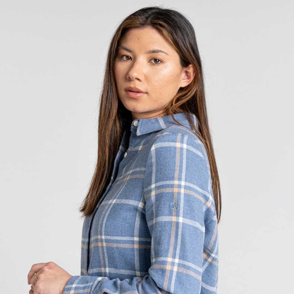Craghoppers Emie Skjorta Med Långa ärmar, Teak blue marl check