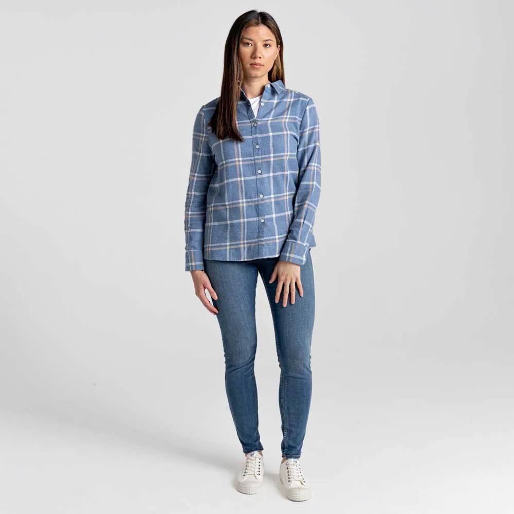 Craghoppers Emie Skjorta Med Långa ärmar, Teak blue marl check