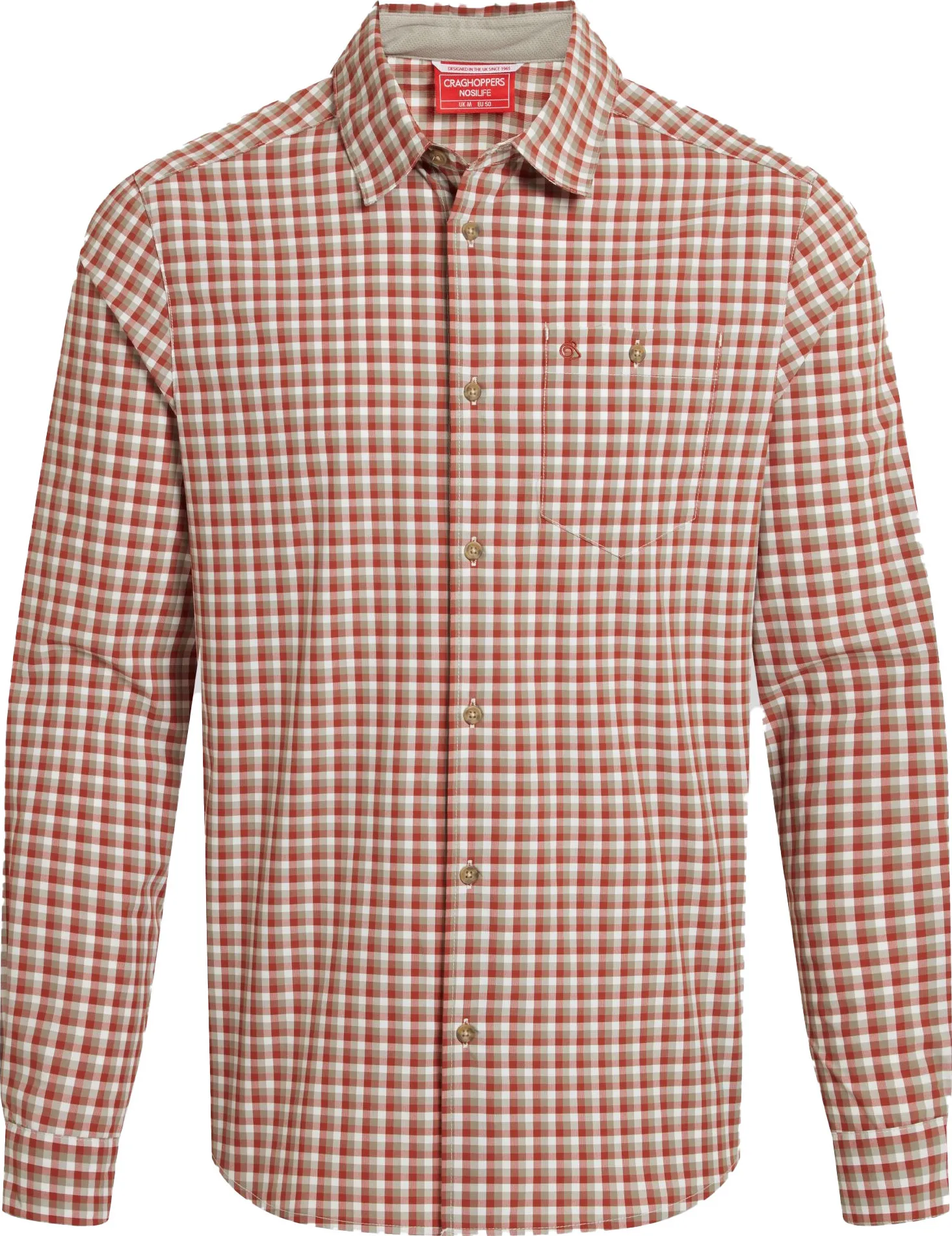Craghoppers Men's Nosilife Nuoro Check Long Sleeved Shirt Craghoppers Men's Nosilife Nuoro Check Long Sleeved Shirt