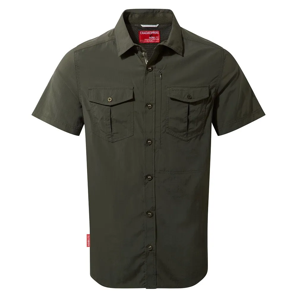 Craghoppers Nosilife Adventure Ii Kortärmad Skjorta, Dark khaki