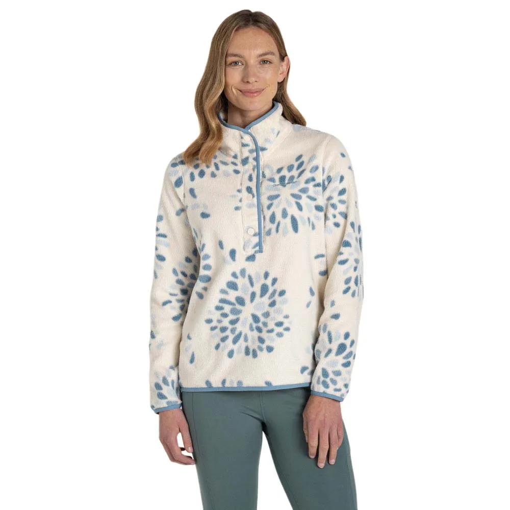 Craghoppers Rosemary Fleece Med Halv Dragkedja, Sky print