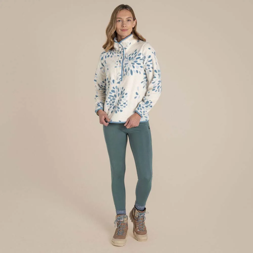Craghoppers Rosemary Fleece Med Halv Dragkedja, Sky print