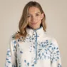 Craghoppers Rosemary Fleece Med Halv Dragkedja, Sky print
