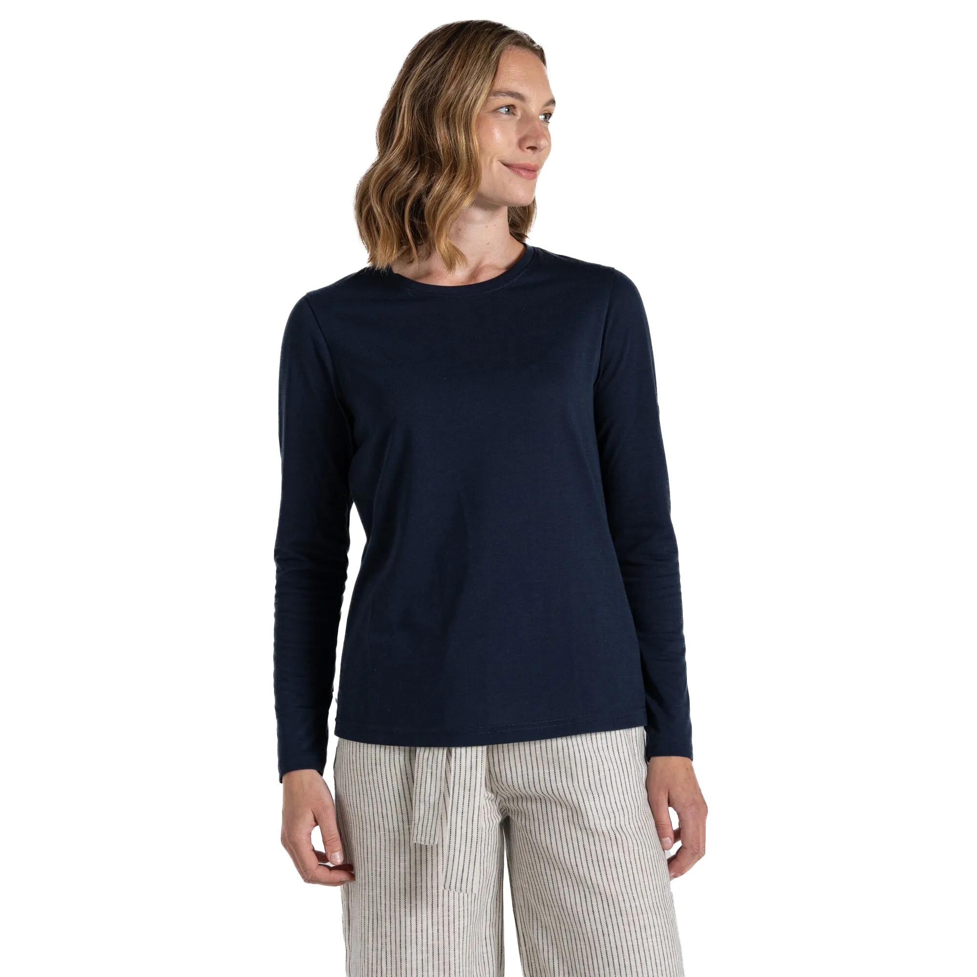 Craghoppers Women's Nosilife Akona Longsleeve, Blue Navy