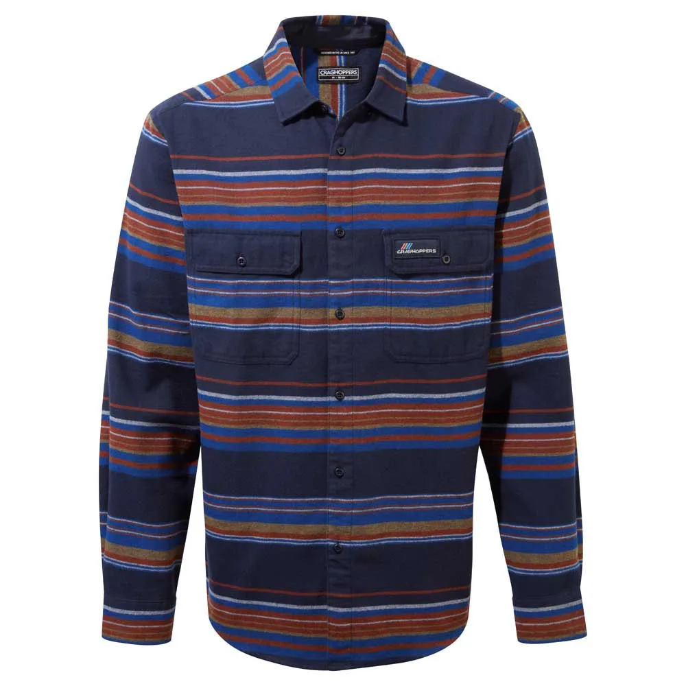 Craghoppers Ziggy Skjorta Med Långa ärmar, Blue navy stripe