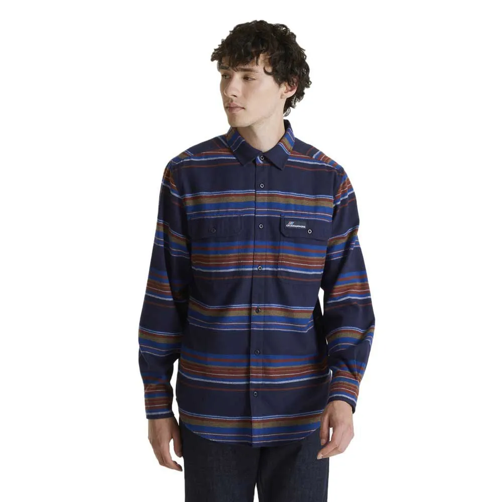 Craghoppers Ziggy Skjorta Med Långa ärmar, Blue navy stripe