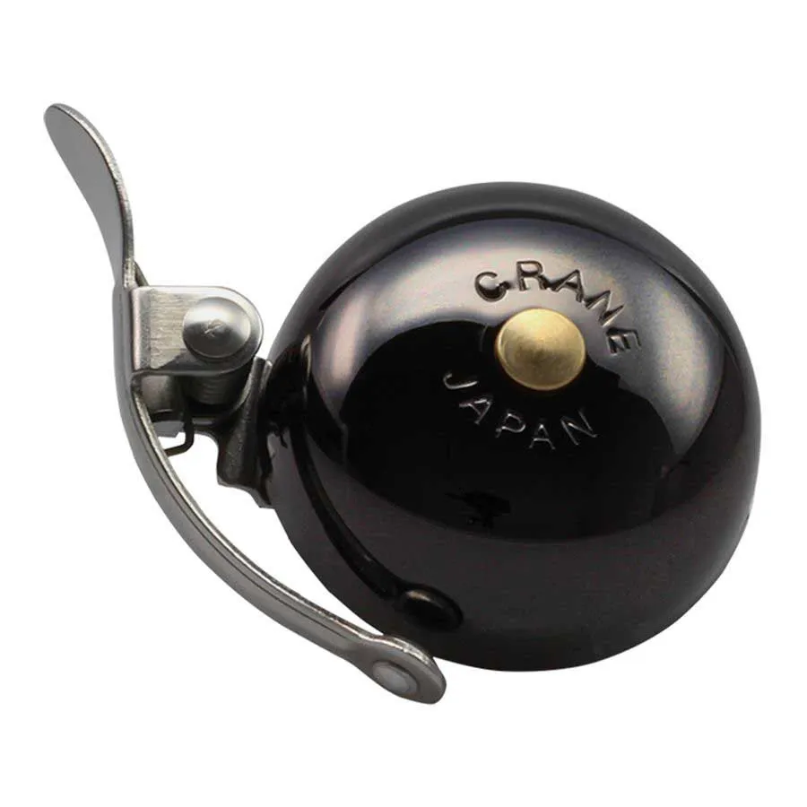CRANE BELL CO. Mini Suzu Headset Cykelklocka, Neo black, One Size