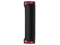 Crankbrothers Cobalt Grips 130 mm, Svart/Röd Crankbrothers Cobalt Grips 130 mm, Svart/Röd