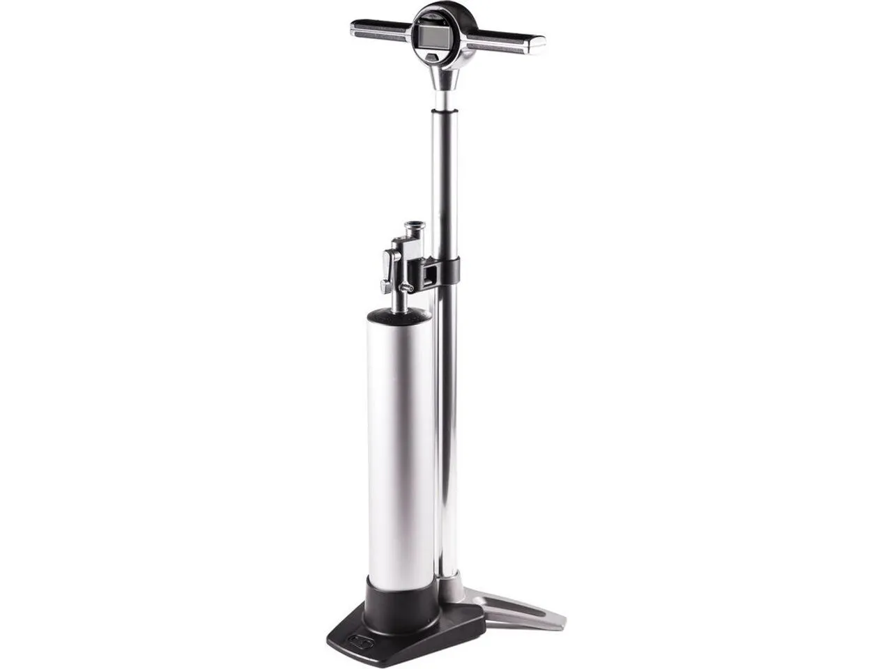 Crankbrothers Klic Fotpump med tubeless behållare 11 bar med digital manometer, Silver Crankbrothers Klic Fotpump med tubeless behållare 11 bar med digital manometer, Silver