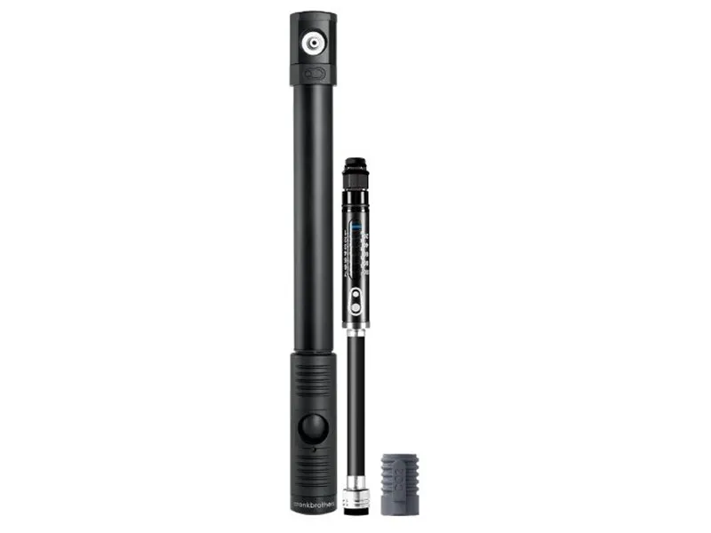 Crankbrothers Klic HP Gauge+Co2 pump, Svart