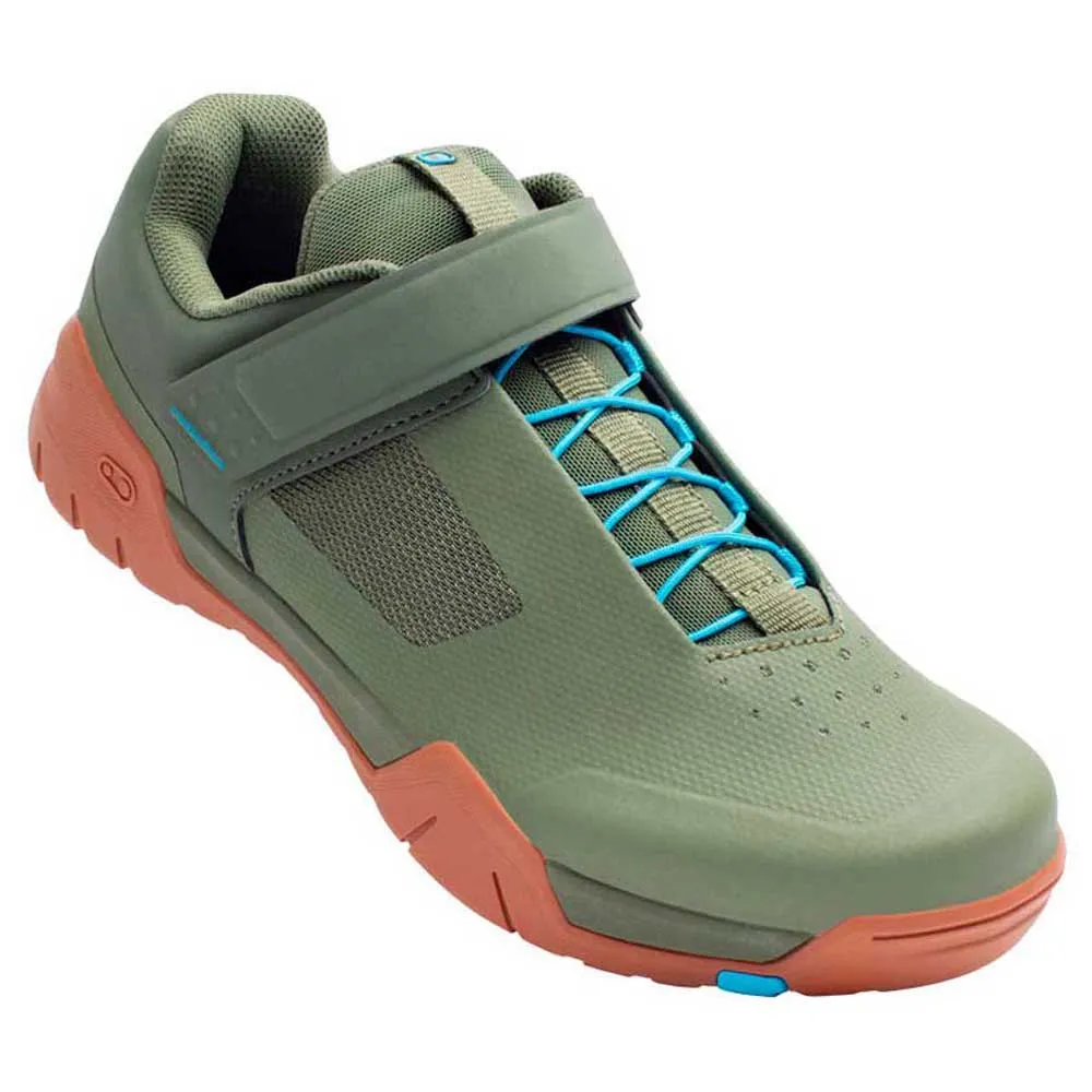 Crankbrothers Mallet E Gum Outsole Mtb-skor, Green / Blue Crankbrothers Mallet E Gum Outsole Mtb-skor, Green / Blue