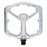 Crankbrothers Stamp 7 Large High Polish Cykelpedaler, Silver, One Size
