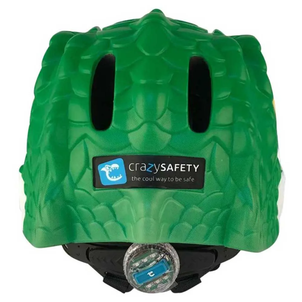 Crazy Safety Crocodile Juniorhjälm, Green