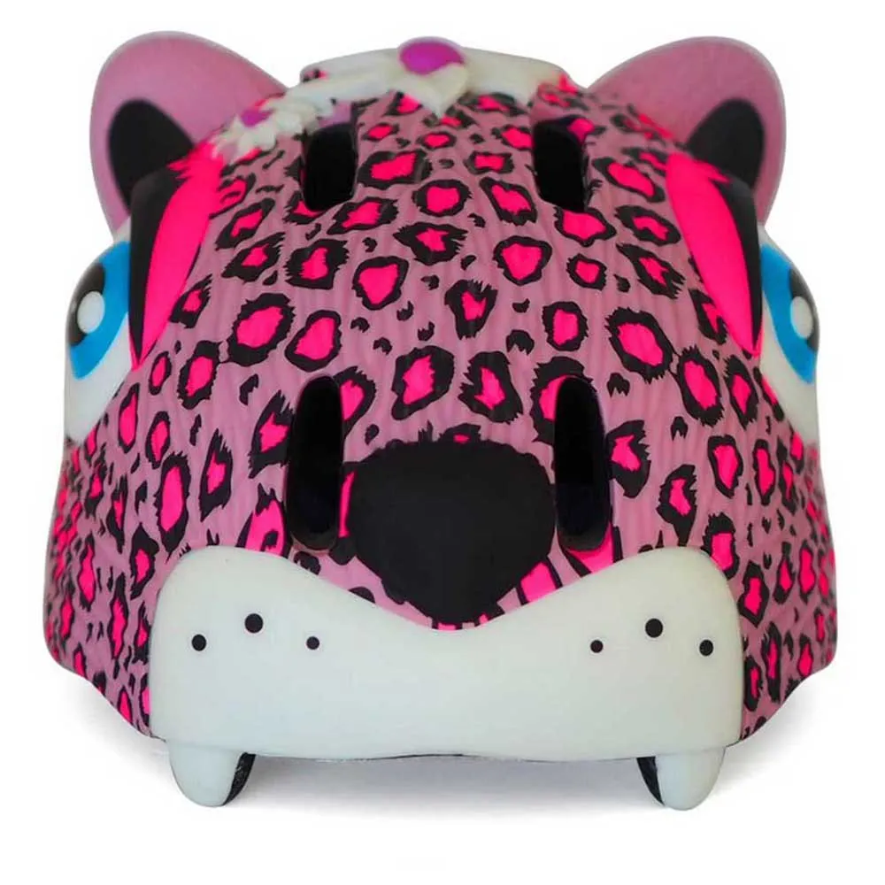 Crazy Safety Leopard Juniorhjälm, Pink Crazy Safety Leopard Juniorhjälm, Pink