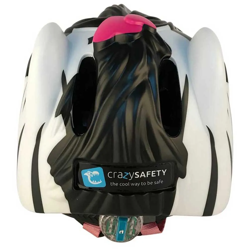 Crazy Safety Zebra Juniorhjälm, Black / White Crazy Safety Zebra Juniorhjälm, Black / White