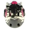Crazy Safety Zebra Juniorhjälm, Black / White