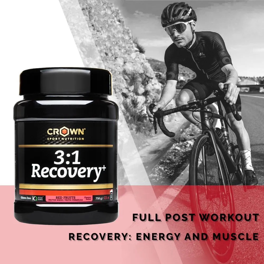 Crown Sport Nutrition 3:1 Recovery+ Återhämtningsdos I Ask Bär 50g 10 Enheter, Black, One Size