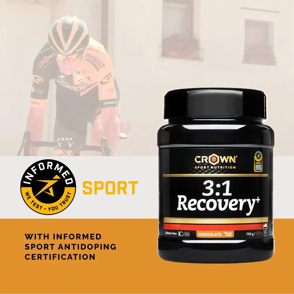 Crown Sport Nutrition 3:1 Recovery+ Återhämtningsdos I Ask Choklad 50g 10 Enheter, Black, One Size Crown Sport Nutrition 3:1 Recovery+ Återhämtningsdos I Ask Choklad 50g 10 Enheter, Black, One Size