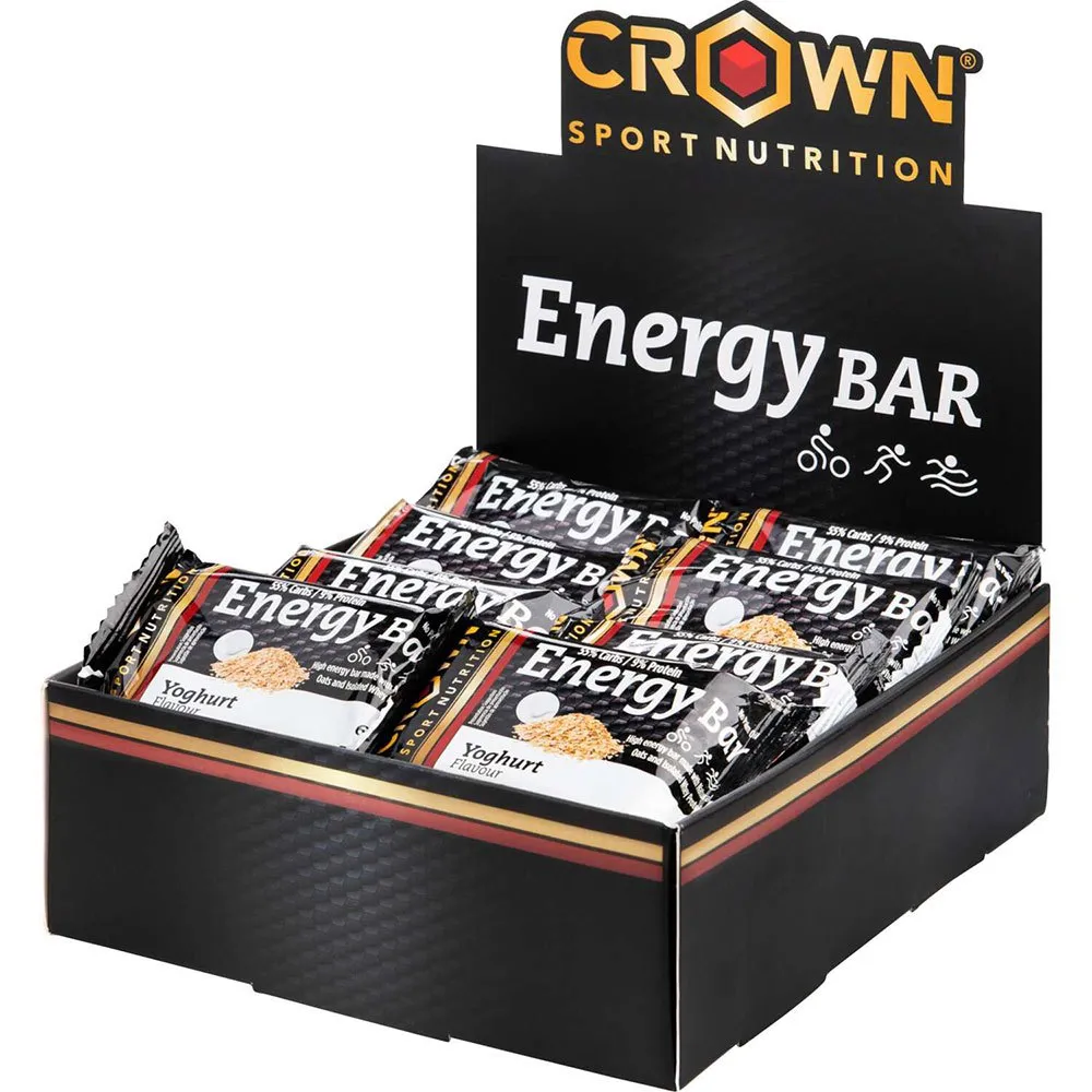 Crown Sport Nutrition Ask Med Yoghurt-energibars 60g 12 Enheter, Black / white, One Size