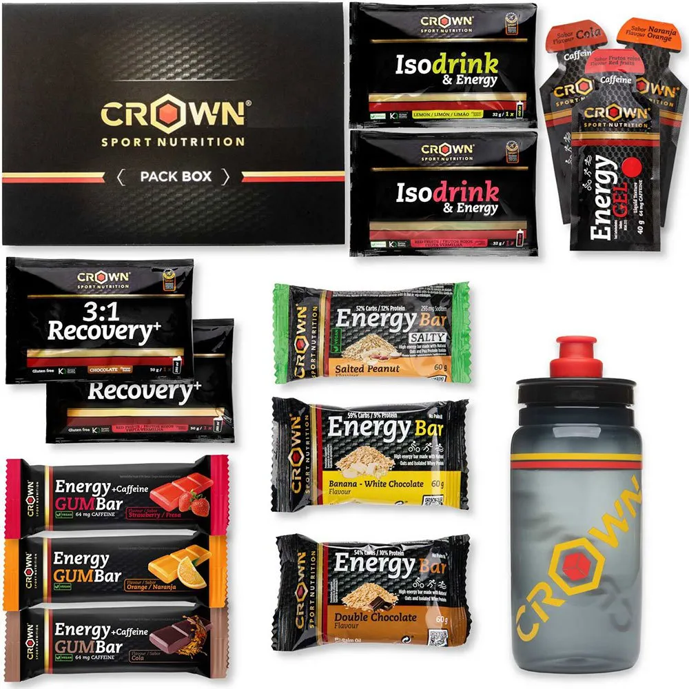 Crown Sport Nutrition Endurance Tester 3.0 Flaskset 550ml, Black, One Size